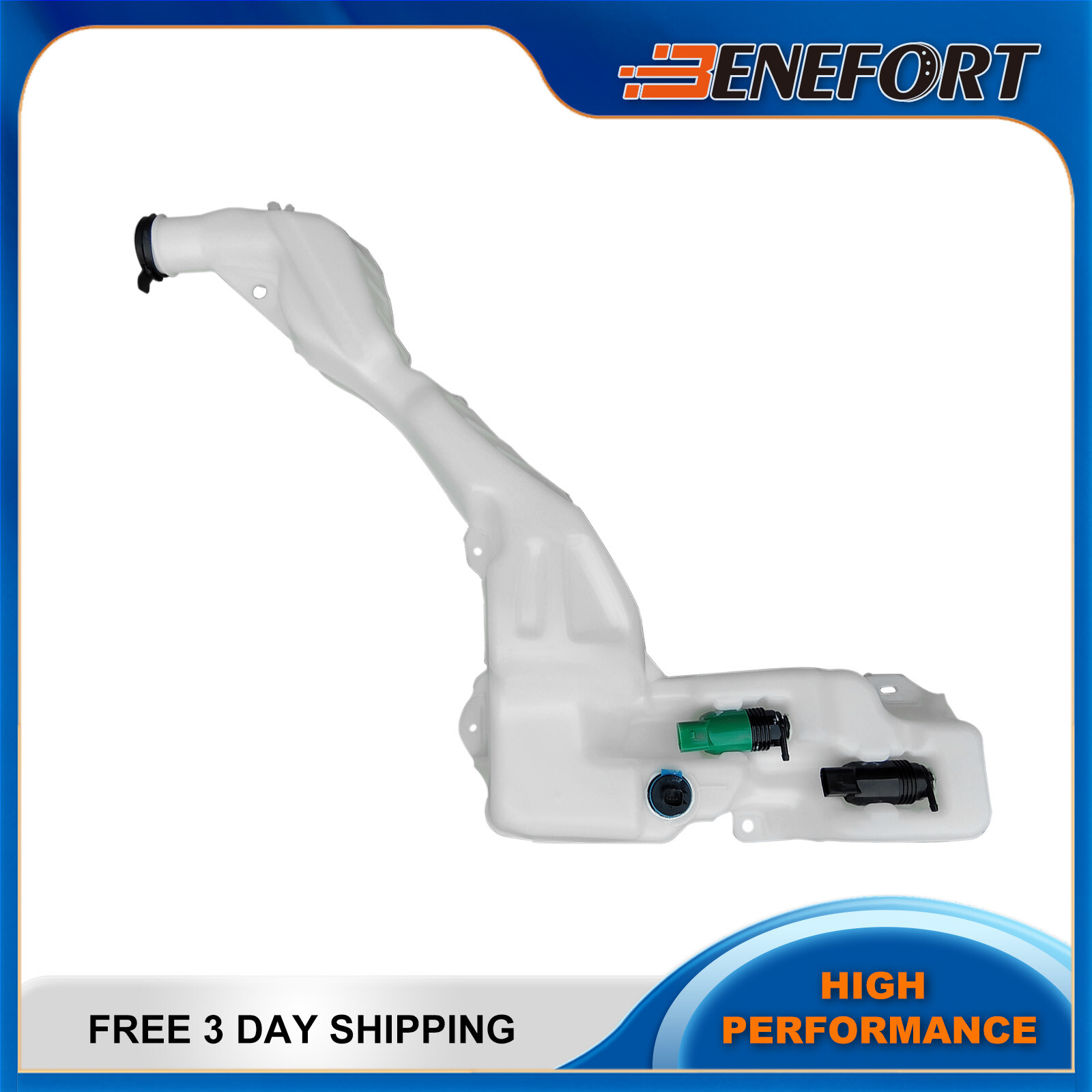 Washer Reservoir W/ Pump & Cap For 2018-2022 Chevy Equinox GMC Terrain 84768722