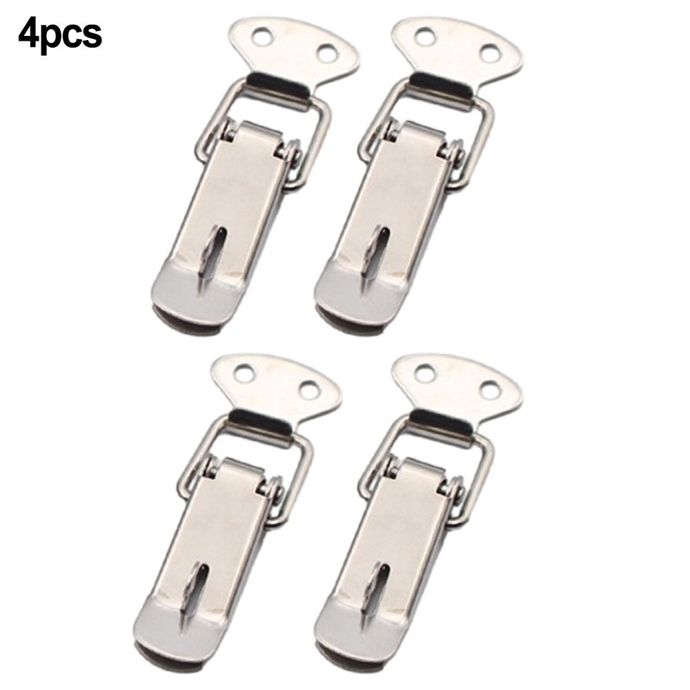 4PCS Case Box Latch Catch Stainless Steel Spring Loaded for Toggle Mount
