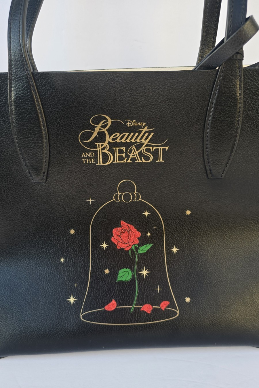 Disney X Kate Spade Beauty and the Beast Reversible Tote NWT with Wristlet Pouch