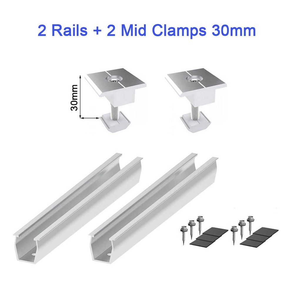 Solar Panel Mount Bracket Rails Clamp Fastening Module Mount Mounting PV5846