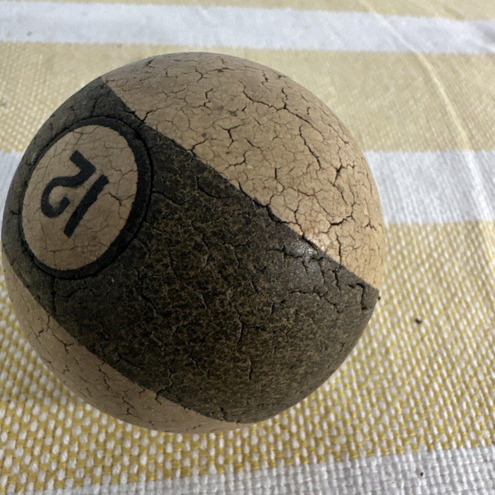 12 Ball From Pool Table Very Old