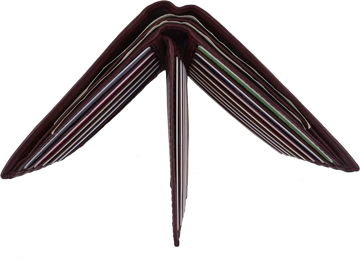 Men's Genuine Leather Bifold Wallet Hipster Credit Card ID Holder RFID Blocking