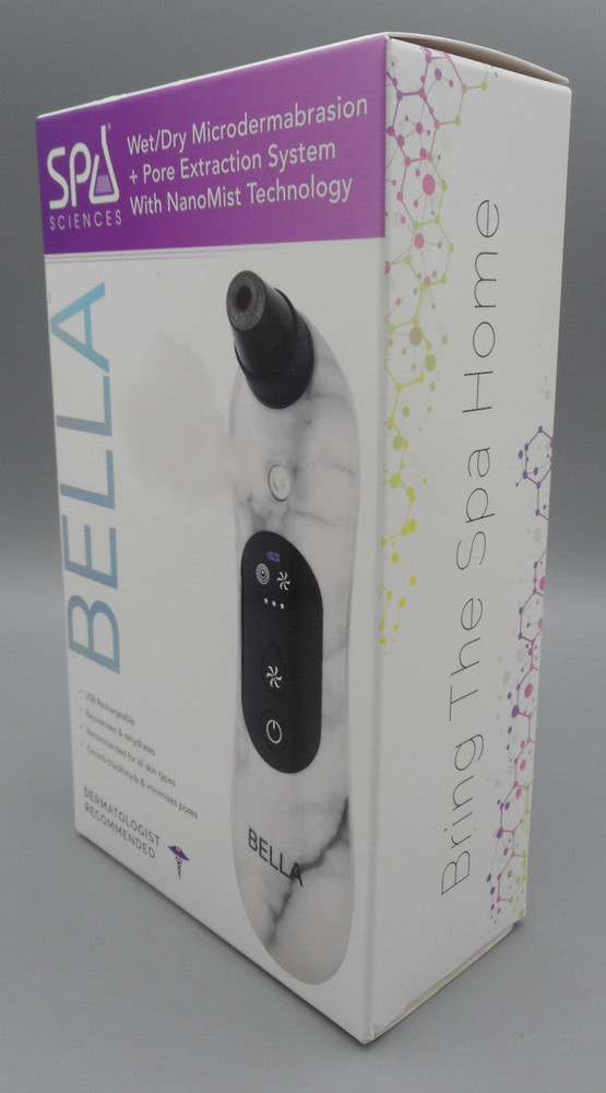 Spa Sciences Bella Microdermabrasion & Pore Extraction System USB Charging NEW