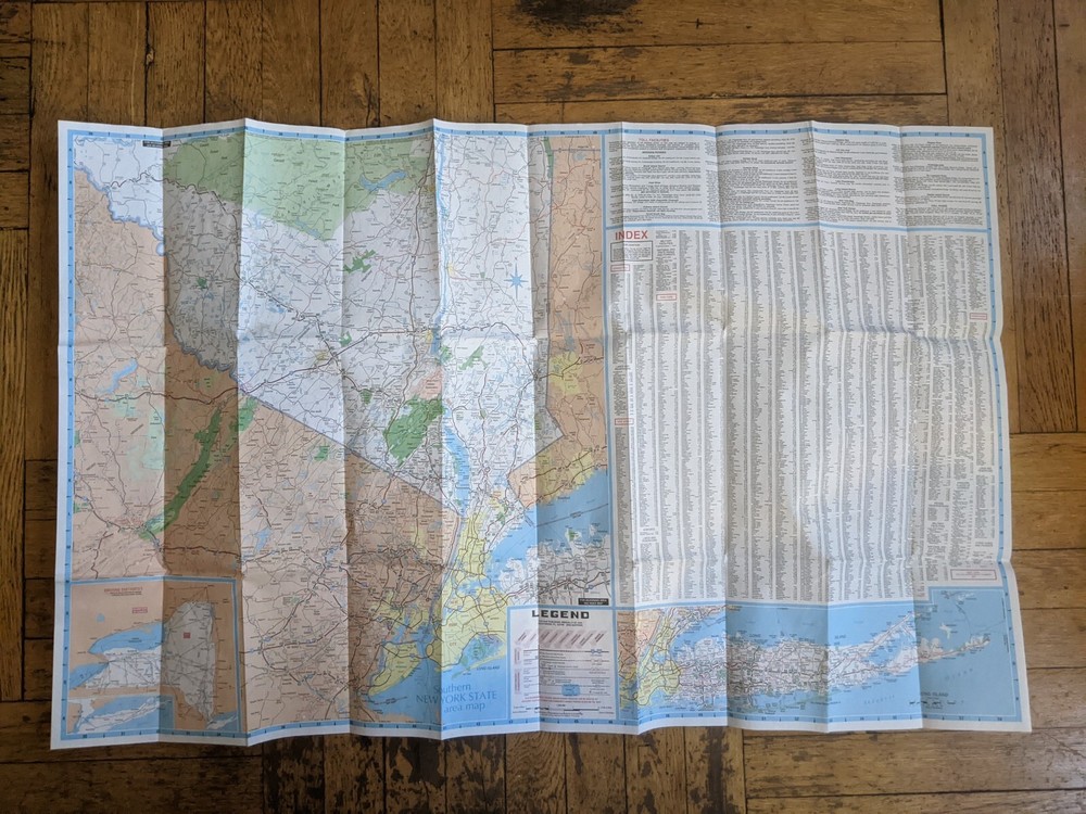 AAA New York State Map - 4/2003