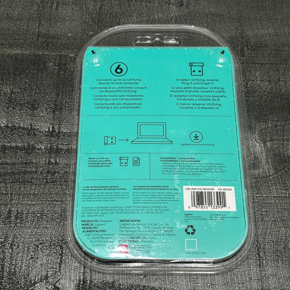 BRAND NEW LOGITECH USB UNIFYING RECEIVER IN ORIGINAL PACKAGE