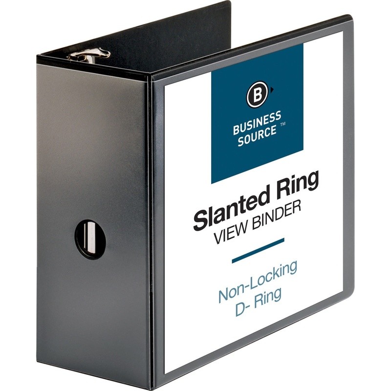 Basic D-Ring View Binder 5 Inch Capacity Presentation Binder Letter Documents US