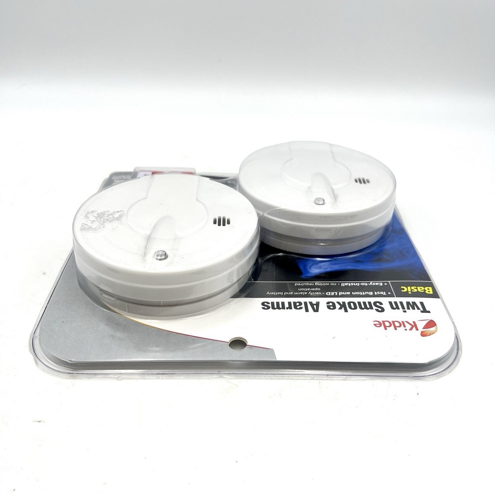Kidde Twin 2 Pack Smoke Alarms Basic Model 0915D-018 Smoke Detector