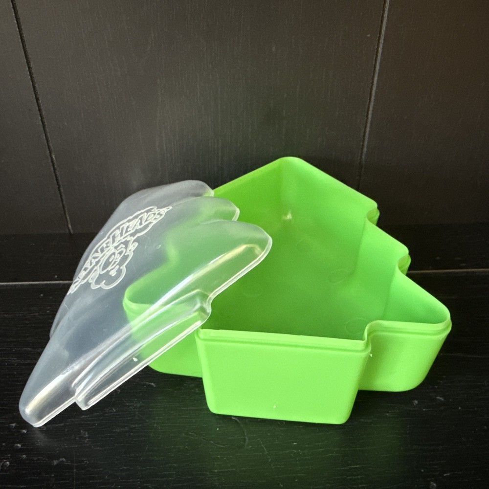 2 Warheads Candy Plastic Christmas Tree Containers Empty