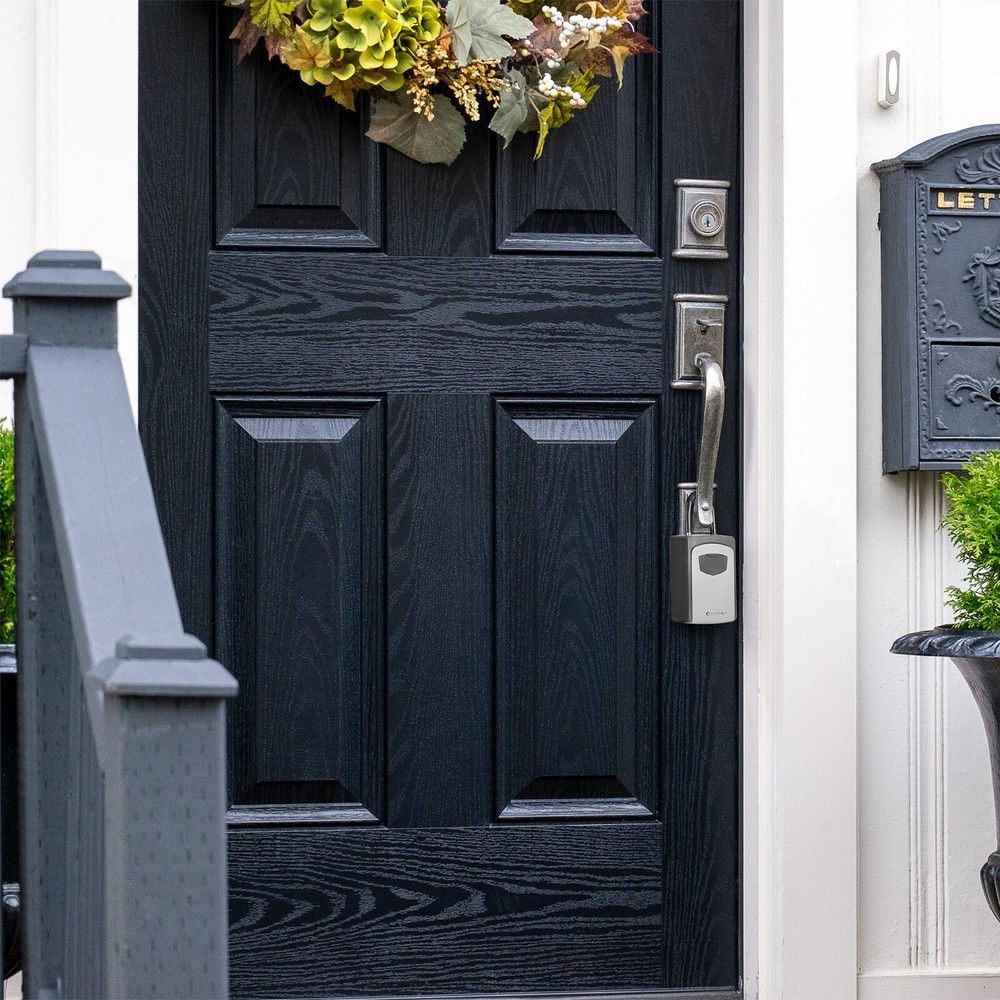 Barska Security Key Safe Combination Lock Box with Door Hanger & Wall Mount