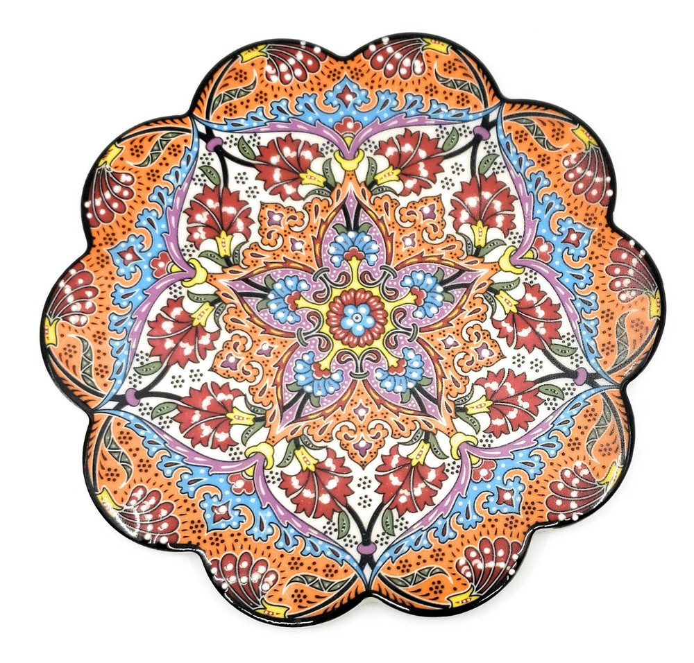 Handmade Turkish Ceramic Pottery Star-Shape Tile Trivet