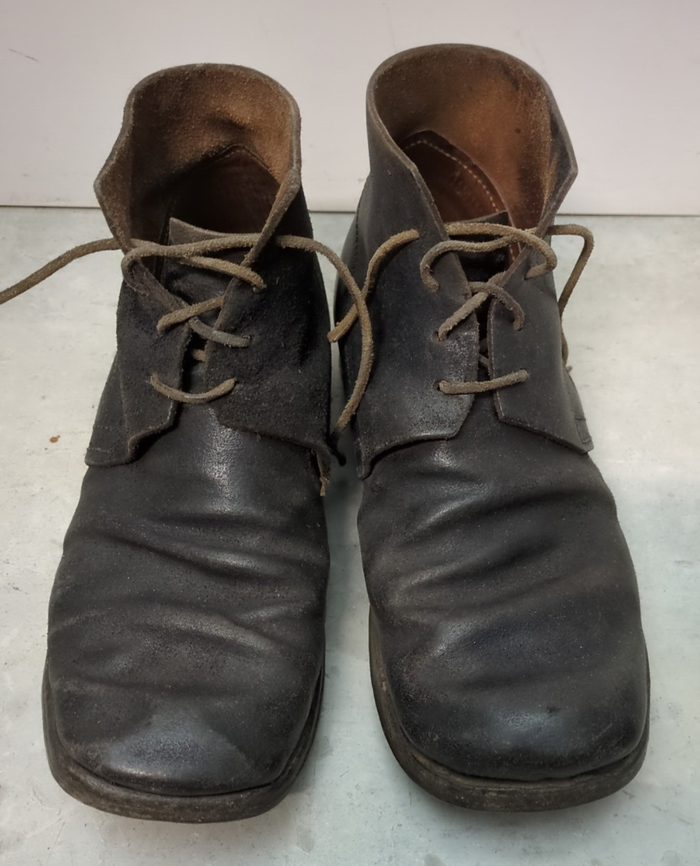 Vintage C&D Jarnagin Civil War Repro Brown Leather Brogan Shoes US Men Size 9.5
