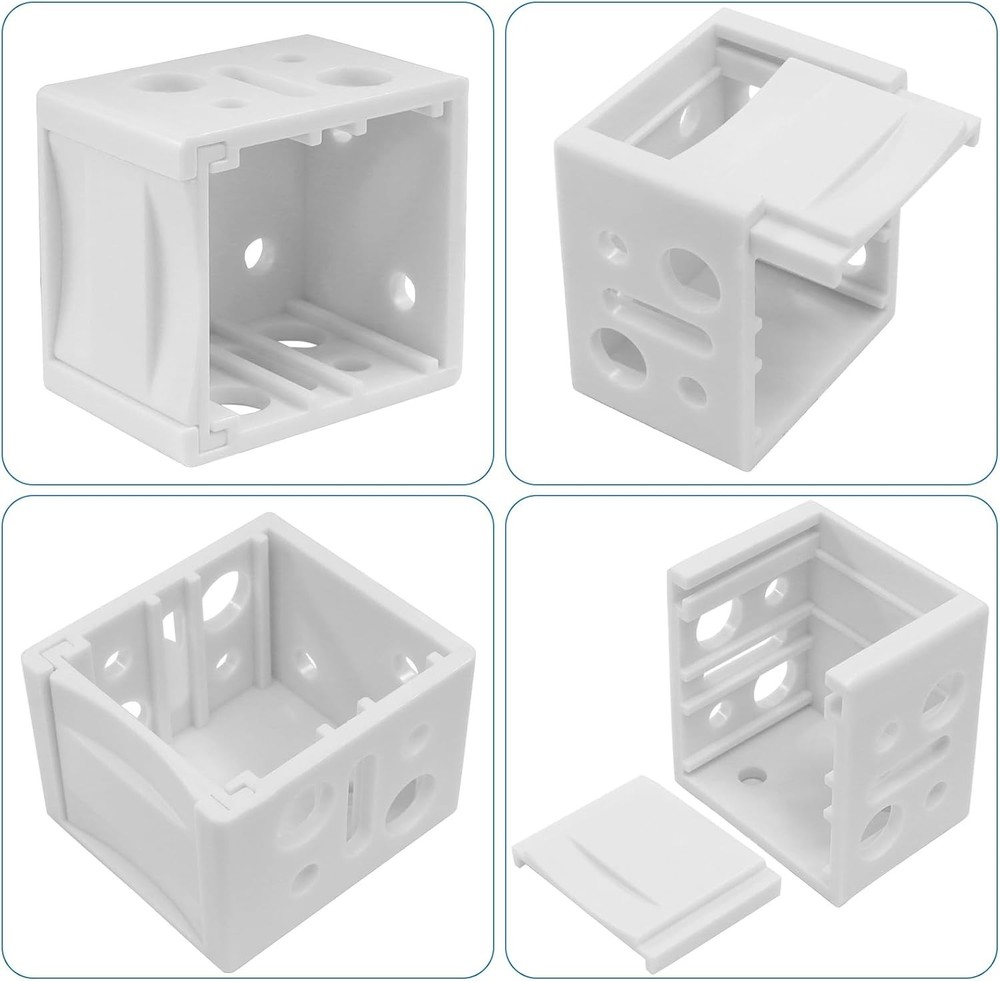 Plastic Window Blind Support Set - 2 Pack 1 Inch Brackets for Easy Installation