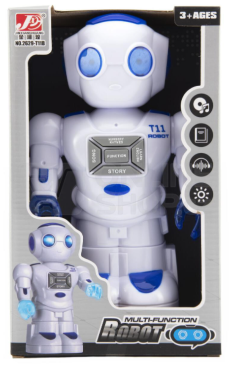 Universal Interactive Smart Robot for Kids Electromechanical Light Sounds
