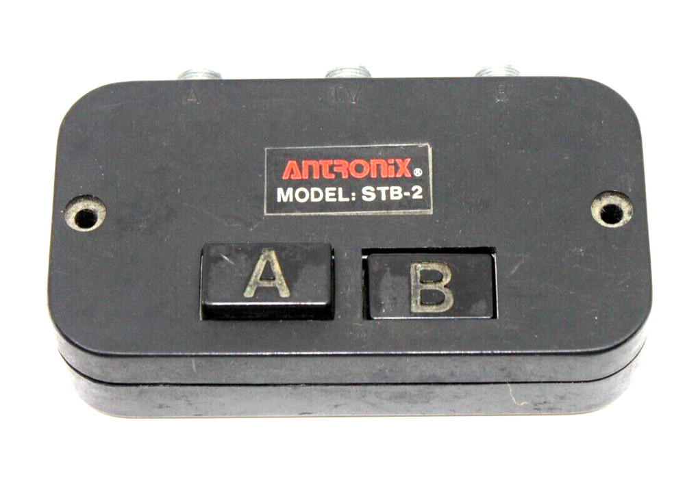 Antronix Model STB-2 A/B Switch. Cable or Satellite Tested