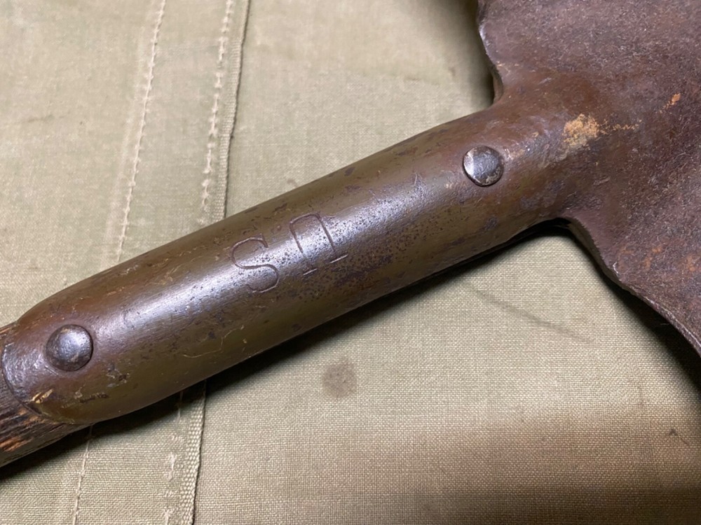 ORIGINAL WWI WWII US ARMY M1910 T-HANDLE FIELD E-TOOL ENTRENCHING SHOVEL-