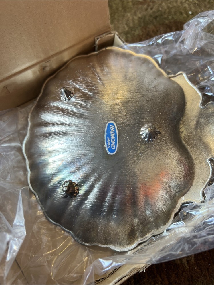 Raimond Silverplate Footed Shell Dish 5 1/2" Made In Japan