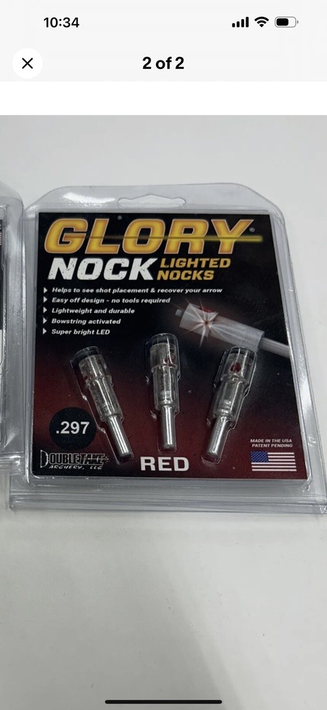 Glory Nock Lighted Nocks .297 GN-3203 - Bin HMH12