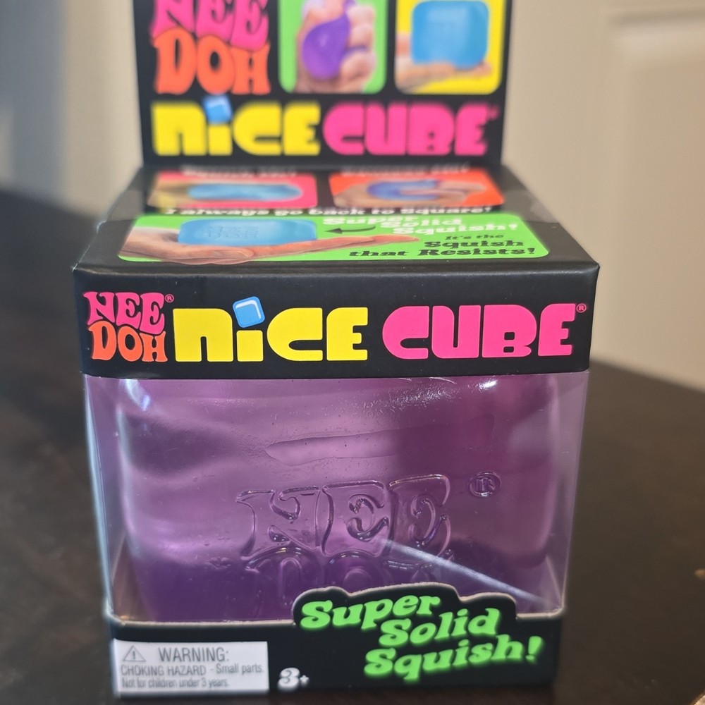 Schylling Nee Doh Super Solid Squish Squeeze Ball Purple 25352HY