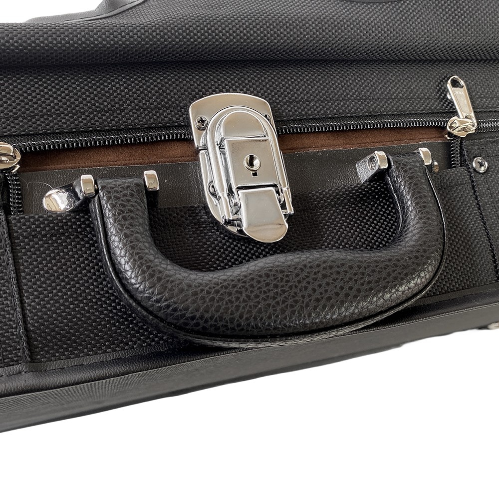 Adjustable 4/4 Full Size Double Violin Case Viola Case with 4 Bow Holders