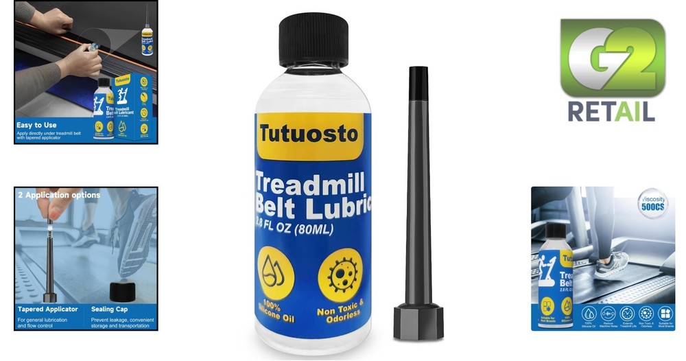 Precision Treadmill Belt Lubricant Kit - 500CS Viscosity for Smooth Operations