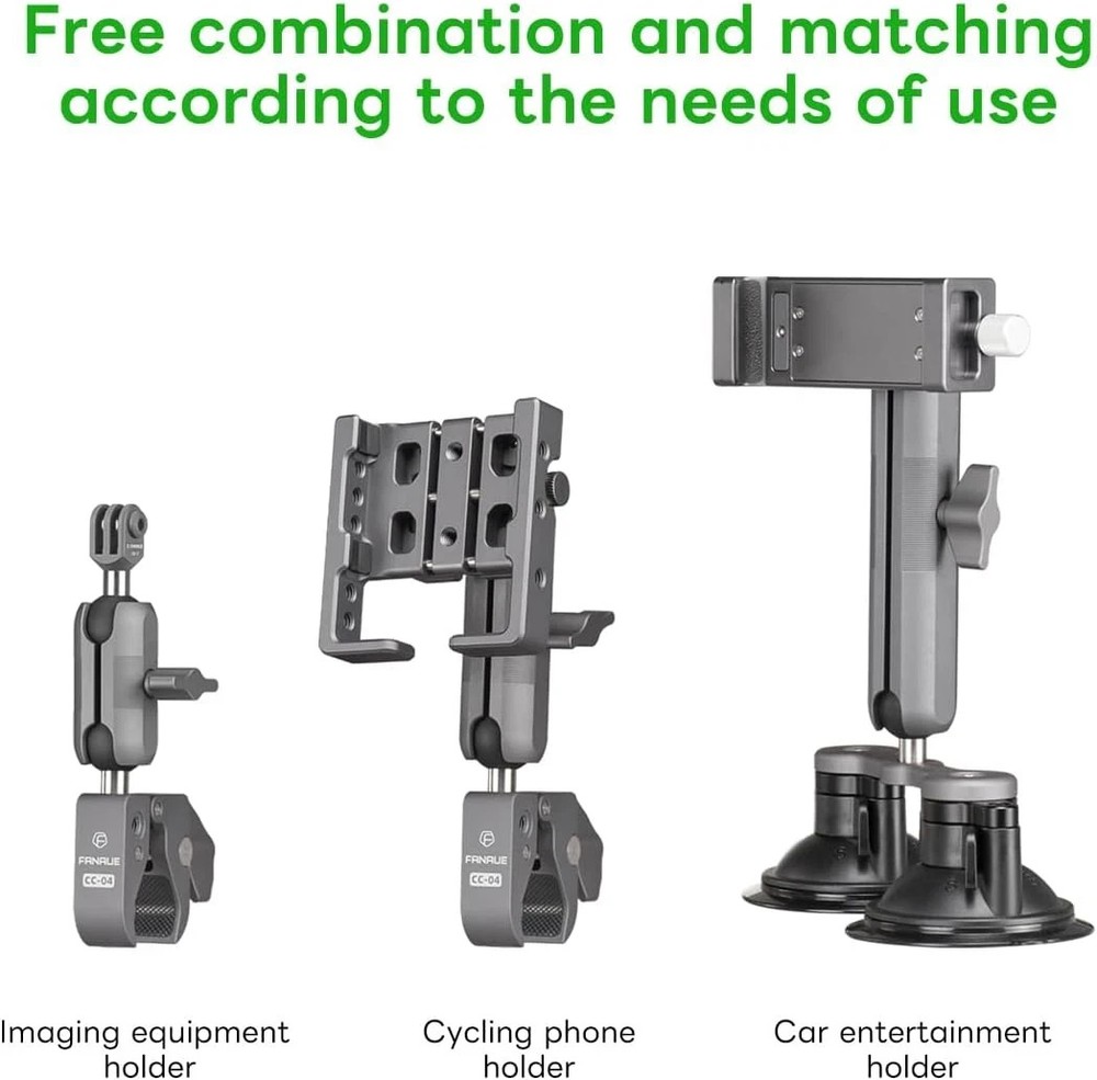 Double Socket Arm - Full Length 5.9" Compatible with B Size 1" Ball Components(D