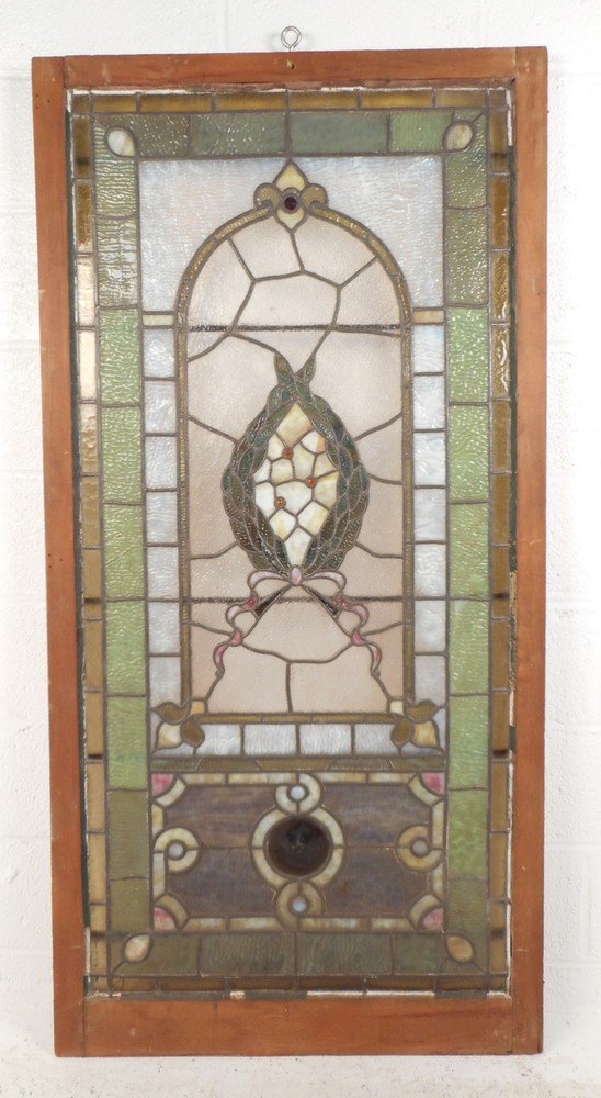 Vintage Stained Glass Window Panel (2939)NJ