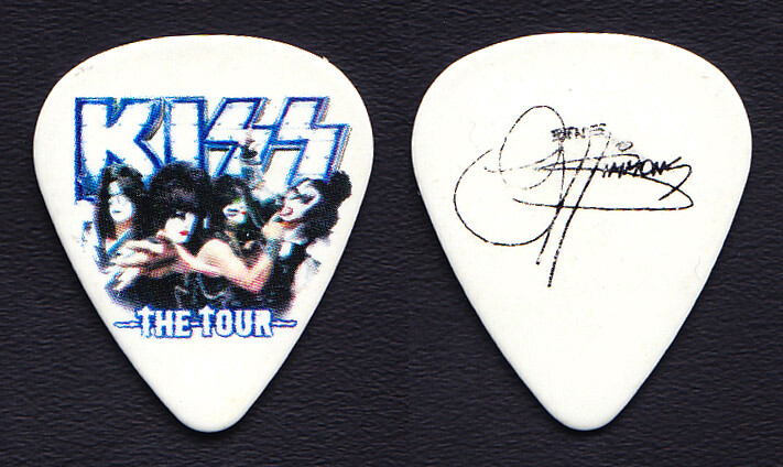 KISS Gene Simmons Signature White Guitar Pick - 2012 Tour