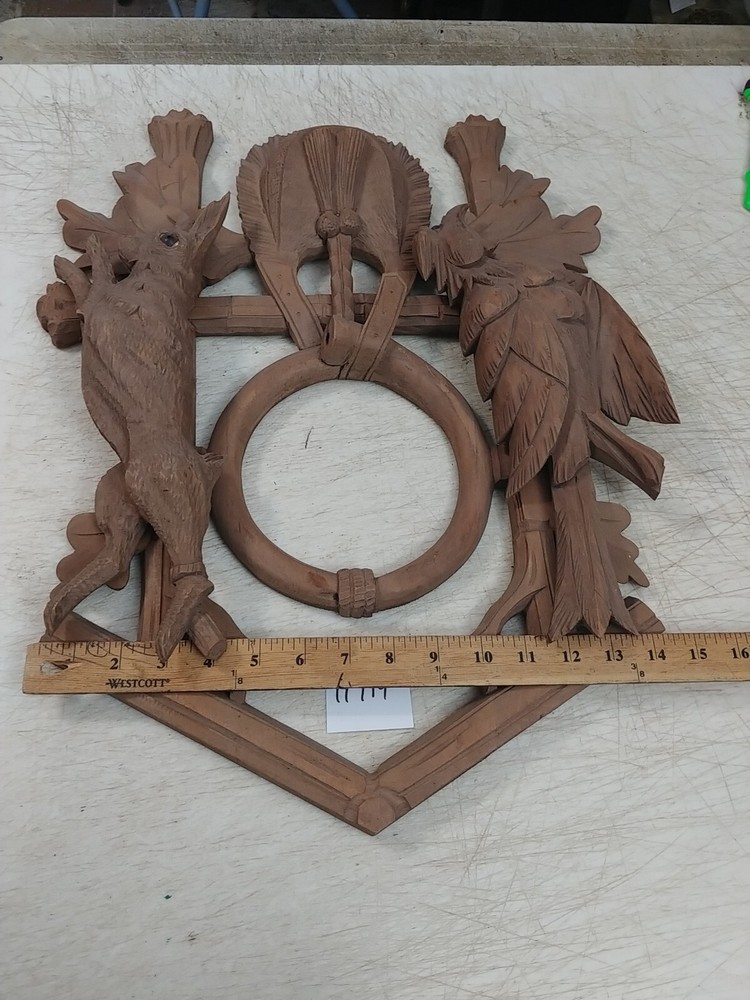 LARGE HUNTER CUCKOO CLOCK FRONT COVER