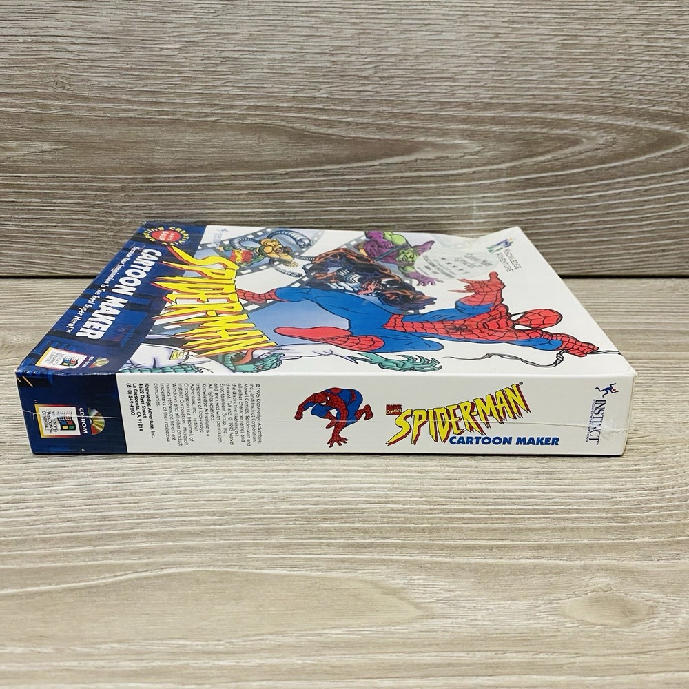 Spiderman Cartoon Maker PC CD Sound Effects Animation Knowledge Adventure Marvel