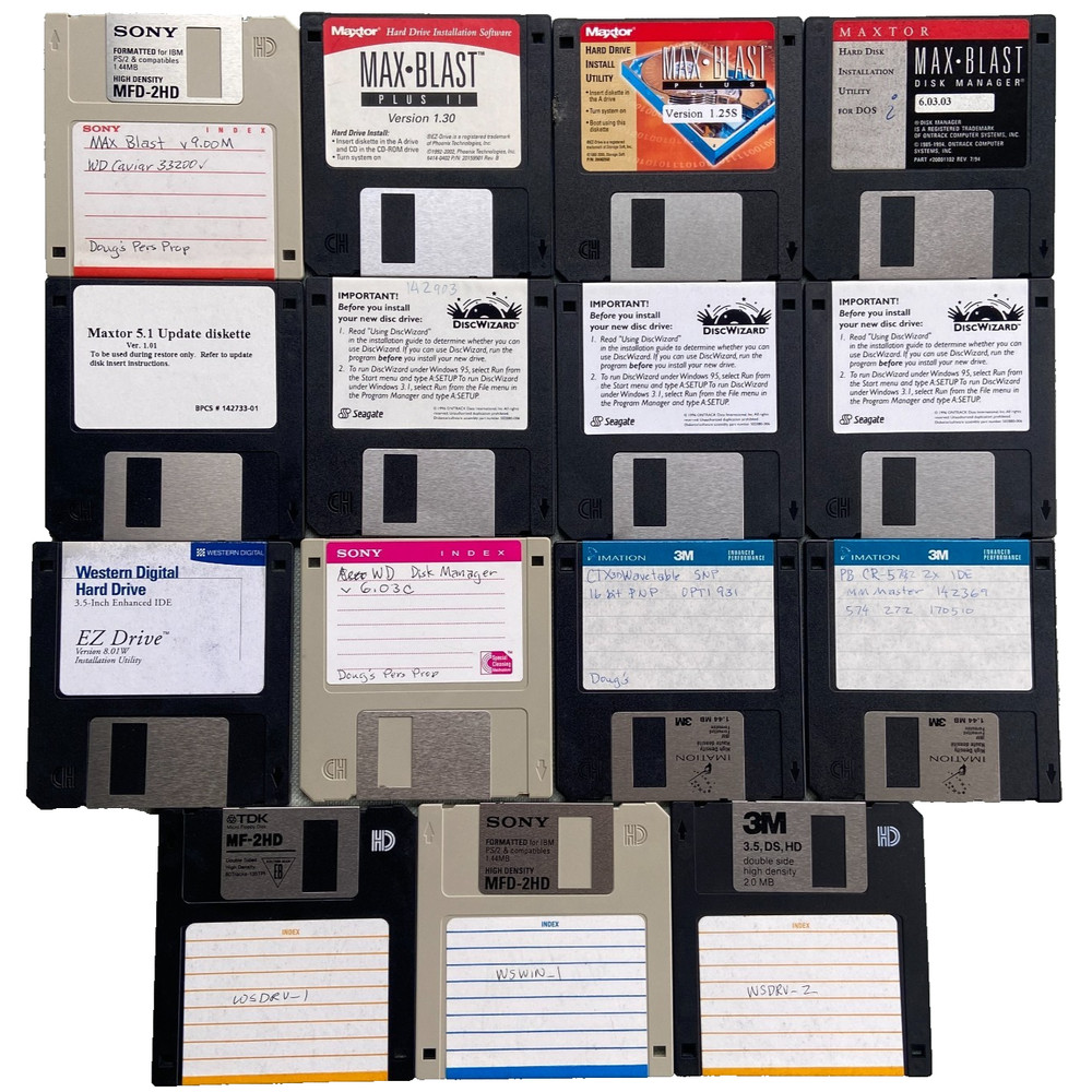 Software Drivers Hard Drive Maxtor Max Blast Western Digital Seagate DiscWizard