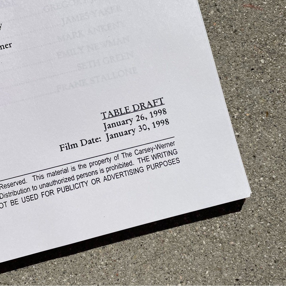 CYBILL 1998 TV Series SET Production Used Scripts Table Final Revised A/O Drafts