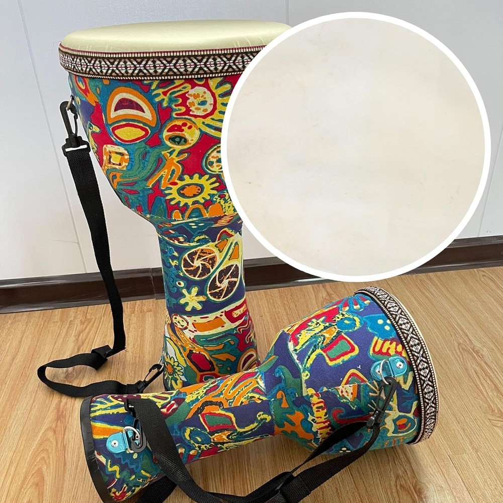 Goatskin Bongo Drum Head - 10 Inch Replacement for Authentic Sound