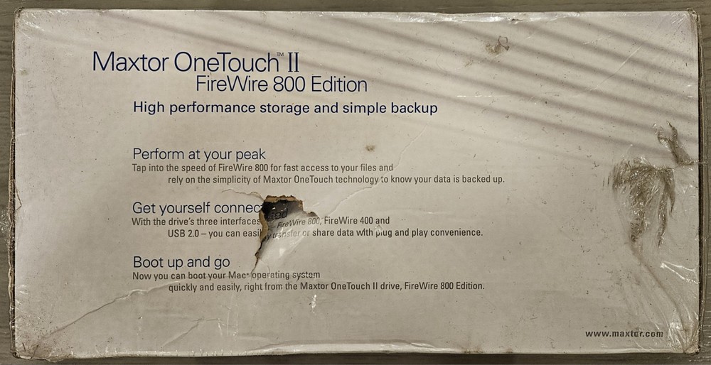 Maxtor One Touch II 200GB External Hard Drive