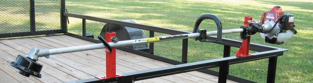 Single Trimmer Rack for Trailers - Locking Trailer Organizer (1TR)