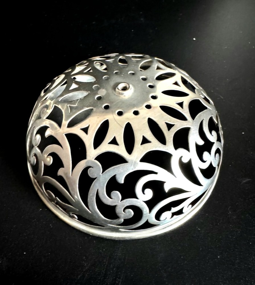 Antique Gorham Sterling Silver Cut Work String /Thread Holder . C1900.