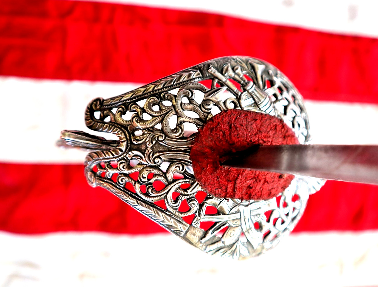 FRENCH INDIAN WAR REVOLUTIONARY WAR SILVER HILT SMALL SWORD HALLMARKED 1762