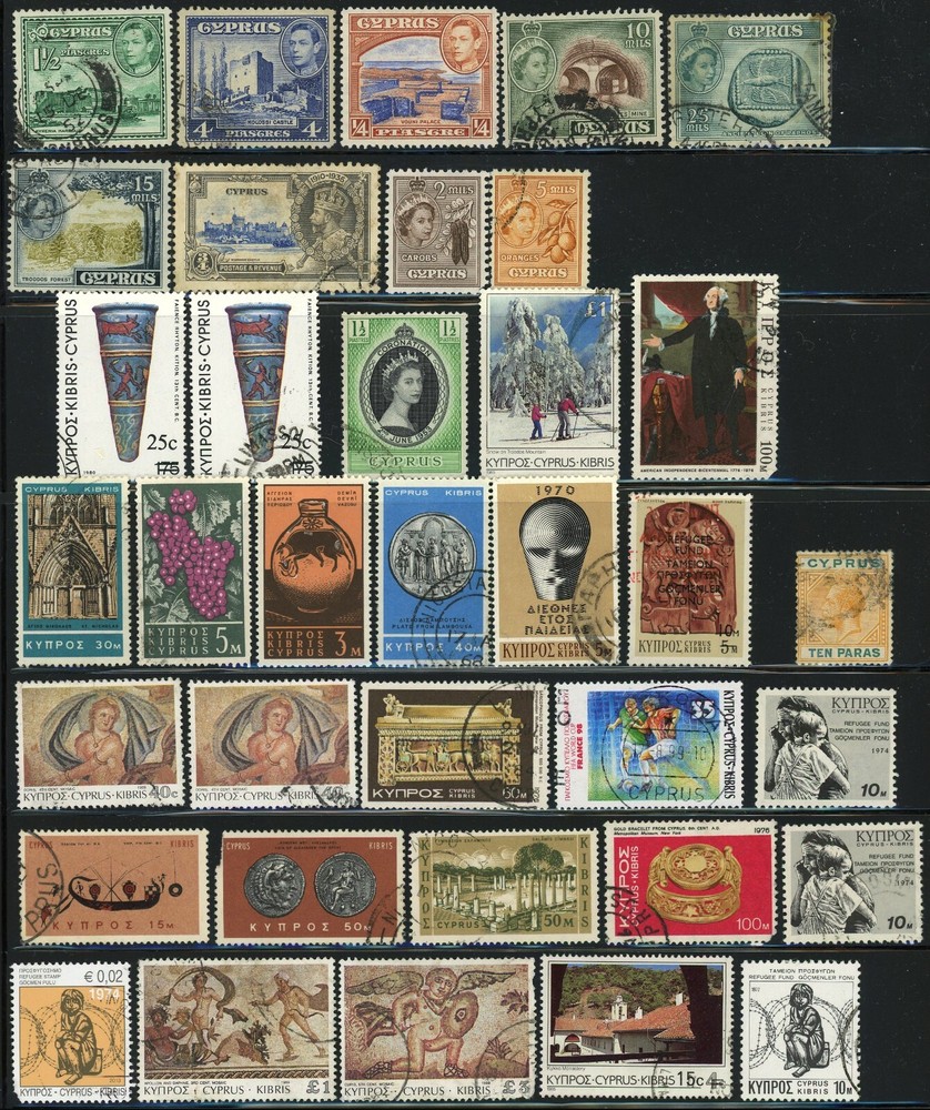 Cyprus Postage British Commonwealth Stamp Collection Used