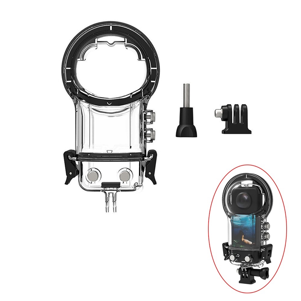 For Insta360 X3 Panoramic Action Camera Waterproof Diving Case Protective Cover