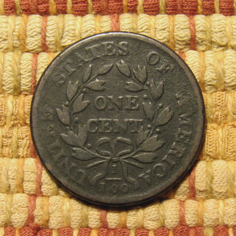 1801 DRAPED BUST LARGE CENT, S-224, G/VG ~ ORIGINAL, FULL DATE & REVERSE, NICE