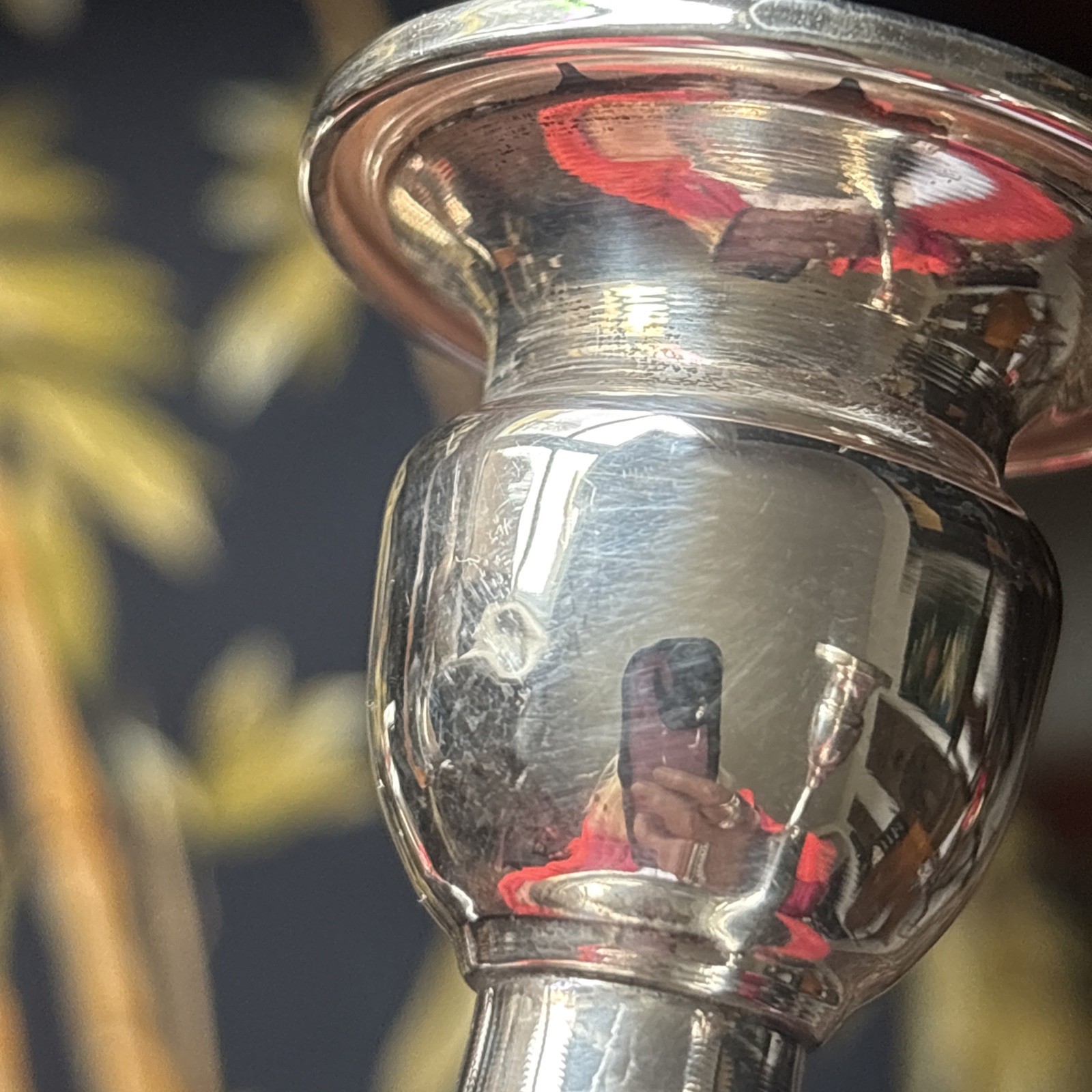 Mueck-Carey Sterling Candle Holder With 3 Arm Epergne Candelabra Insert.