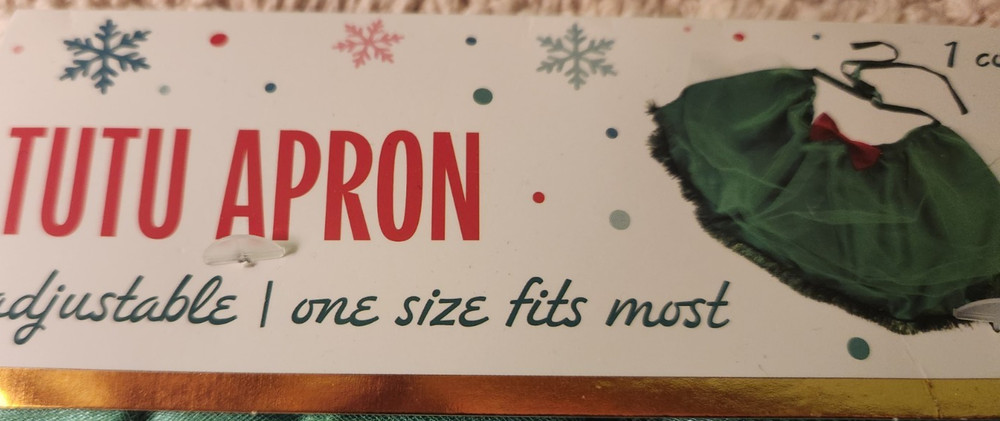Green And Red One Size Adjustable Tutu Apron