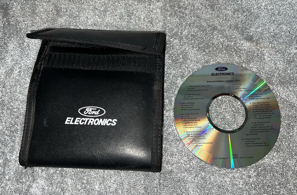 Ford Electronics Media Case with Demonstration CD
