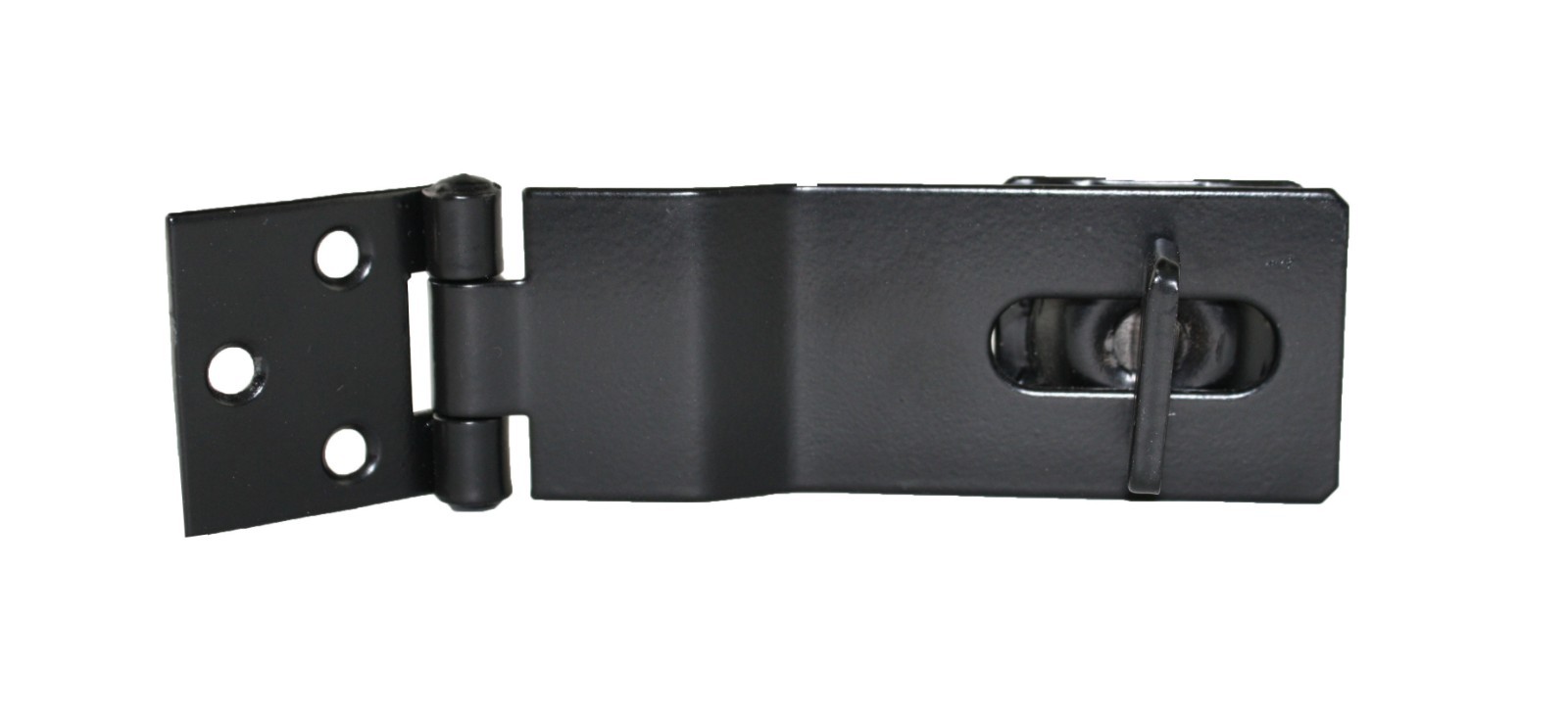 Hasp 4.5" Black Swivel Padlock Hasp Heavy Duty Gates Sheds Doors Barns Cabinets