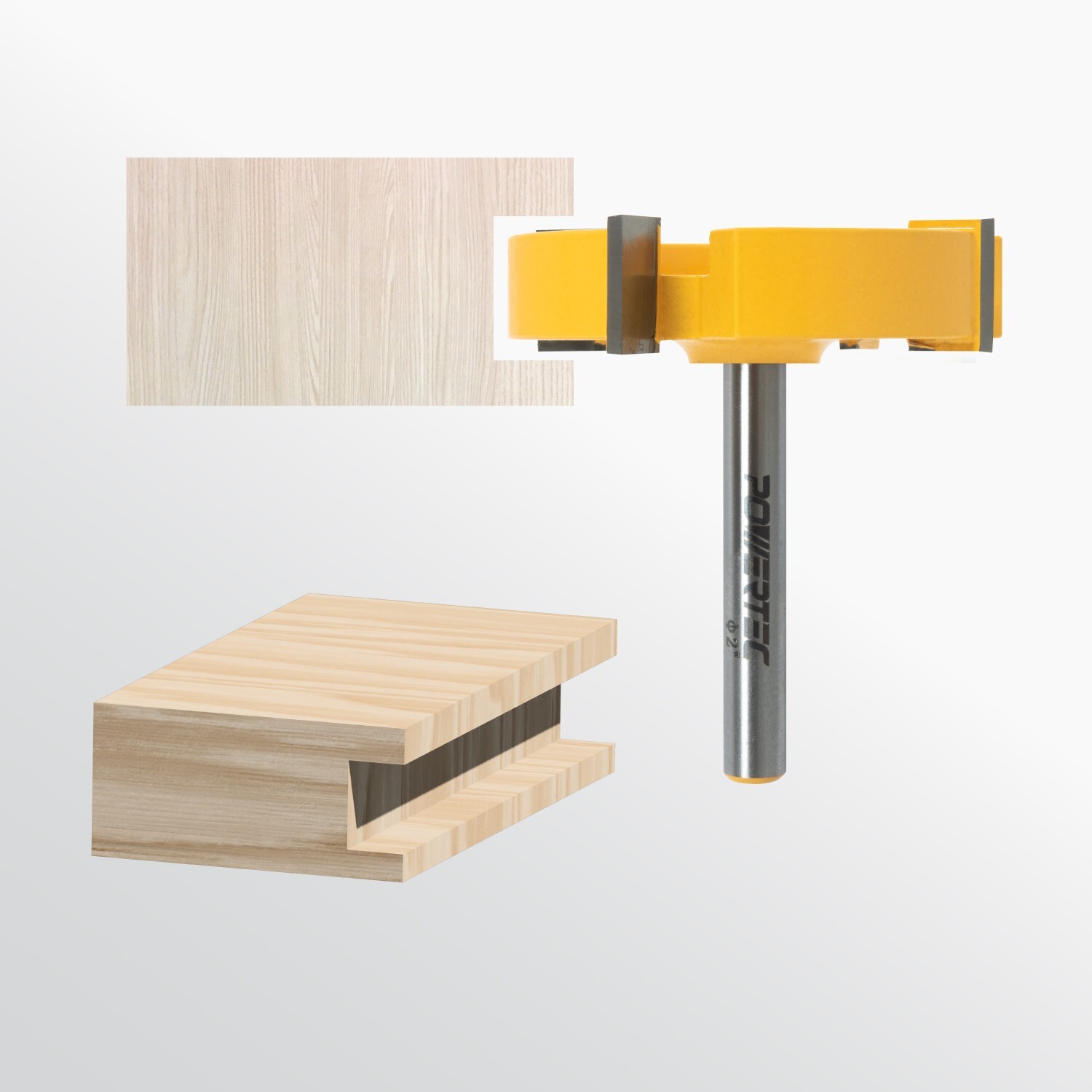 CNC Router Bit, 1/4" Shank with 2" Cutting Diameter Carbide Router Bit with ???