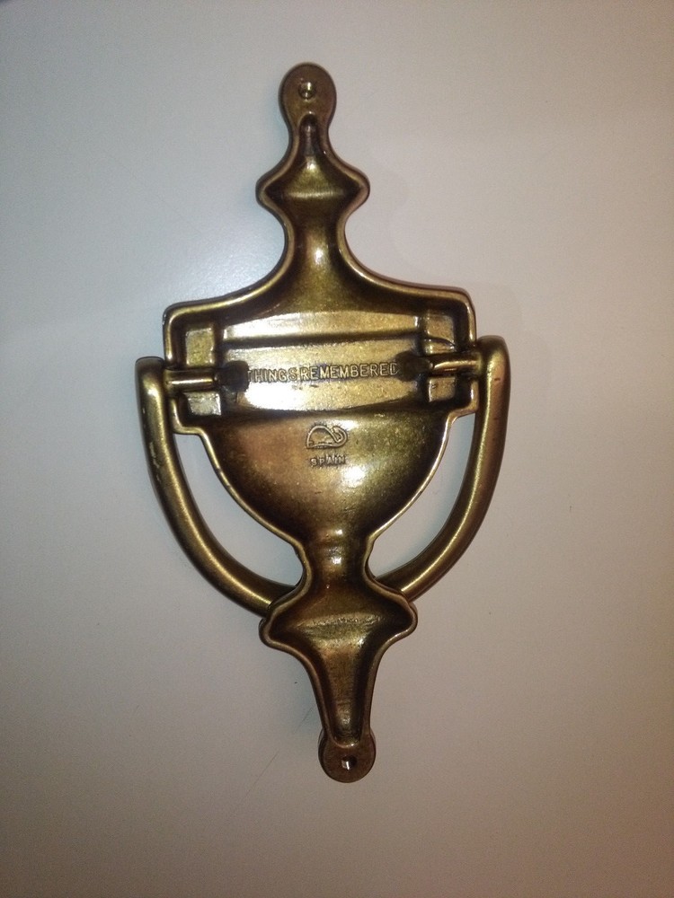 Solid Brass door knocker personalized "Dolan" Things Remembers made in Spain