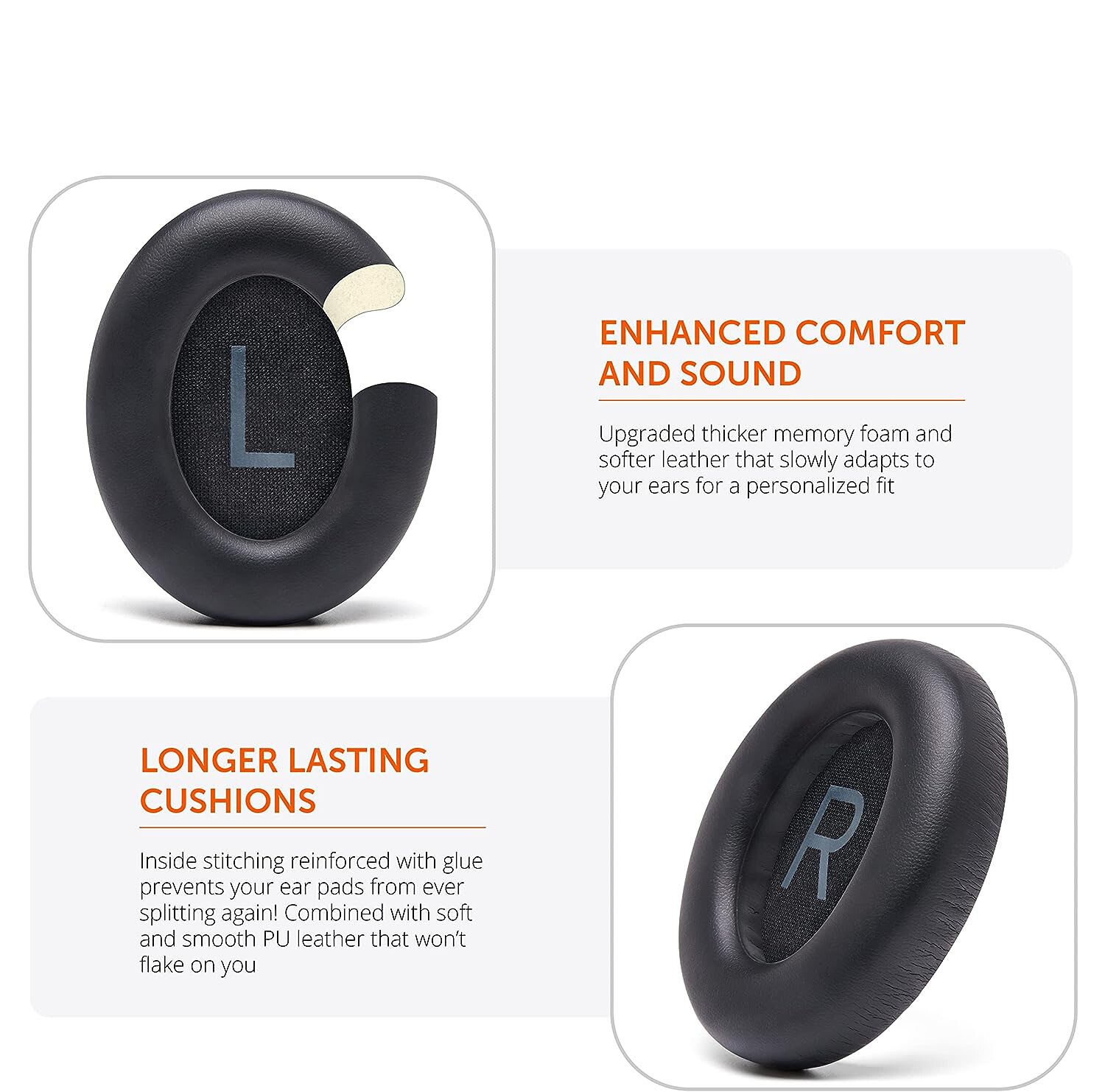 Ear Pads Foam For Bose 700 / NC700 Over-Ear Headphones Replacement Soft Cushion