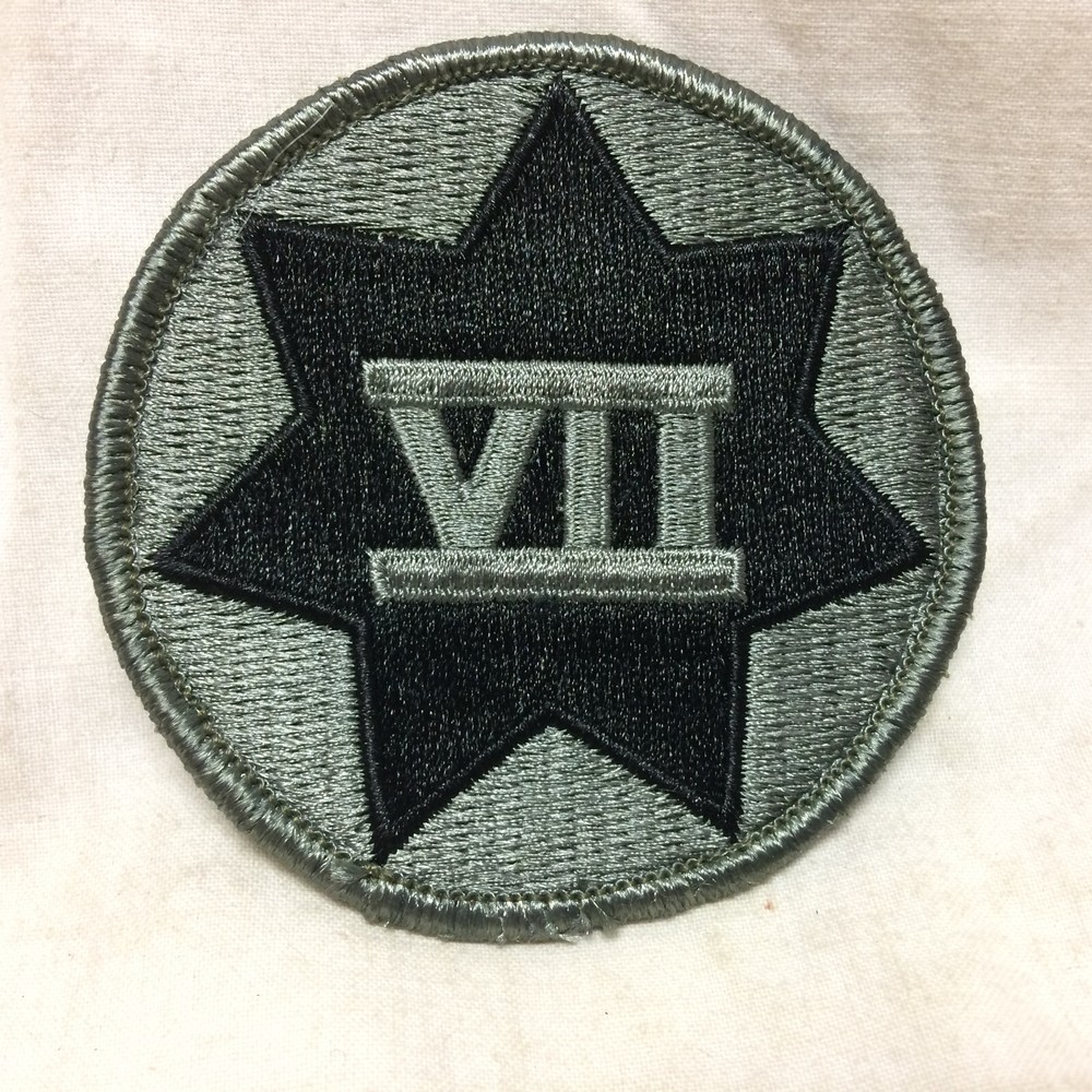 Military Patch Badge Army VII Corps ACU Hook Loop Back Variant 7th 7