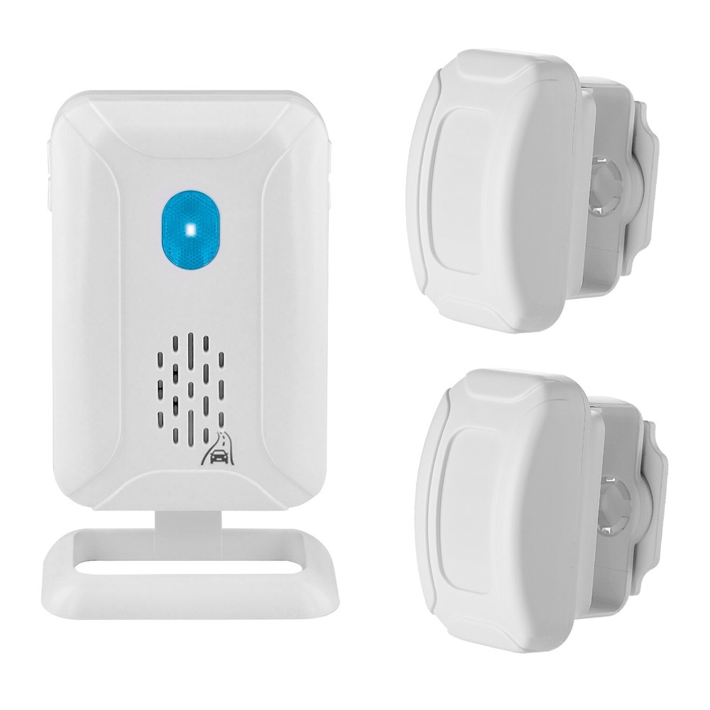 918ft Long Range Driveway Alarms Waterproof Wireless Motion Sensor with 2 Sensor