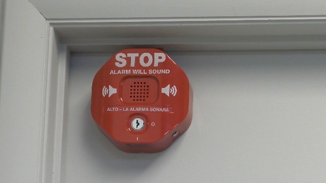 Multifunction Door Alarm - Exit Stopper for Emergency Doors, Prevents Unauthoriz