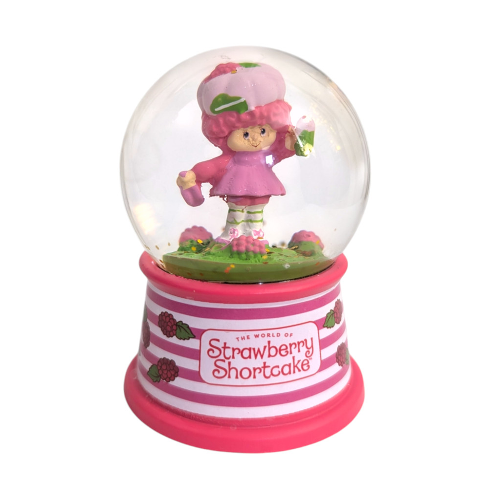 Strawberry Shortcake Snow Globe: Raspberry Tart, 4 in.